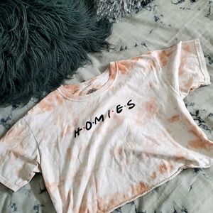 Byproduct Friends inspired t-shirt homies tie dyed
